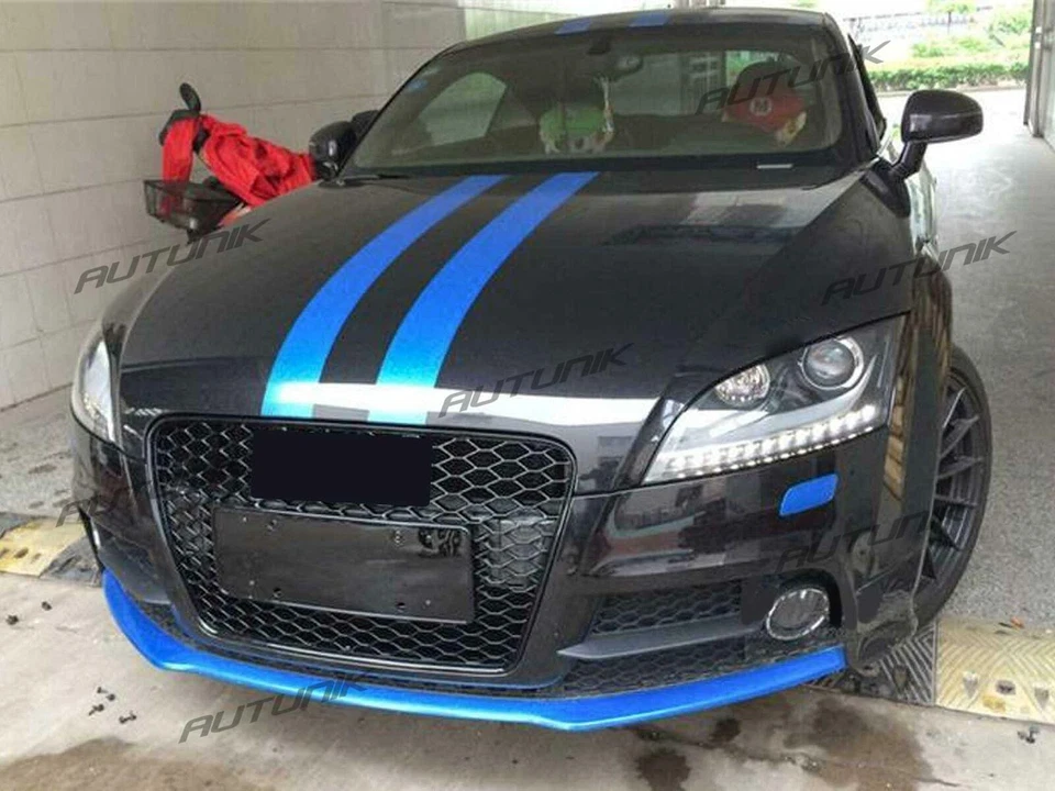 For 2006 2007 2008 -2014 Audi TT MK2 Honeycomb Front Black Grille TTRS Style Foto 4 de 4