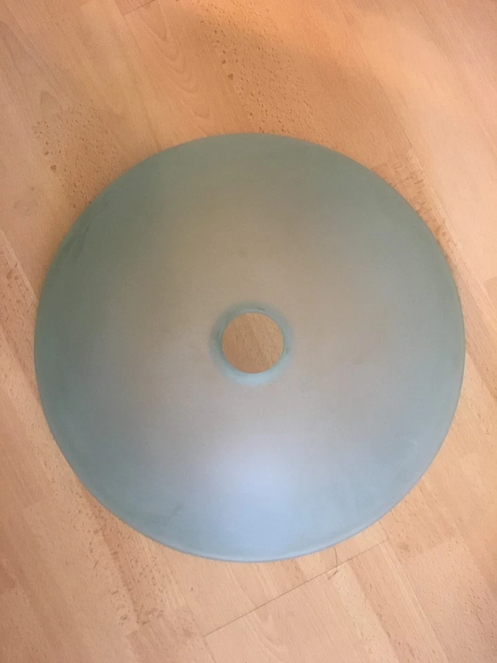 SUNELI GLASS SINK VESSEL FROSTED BLUE 16.5" - Image 3 of 4