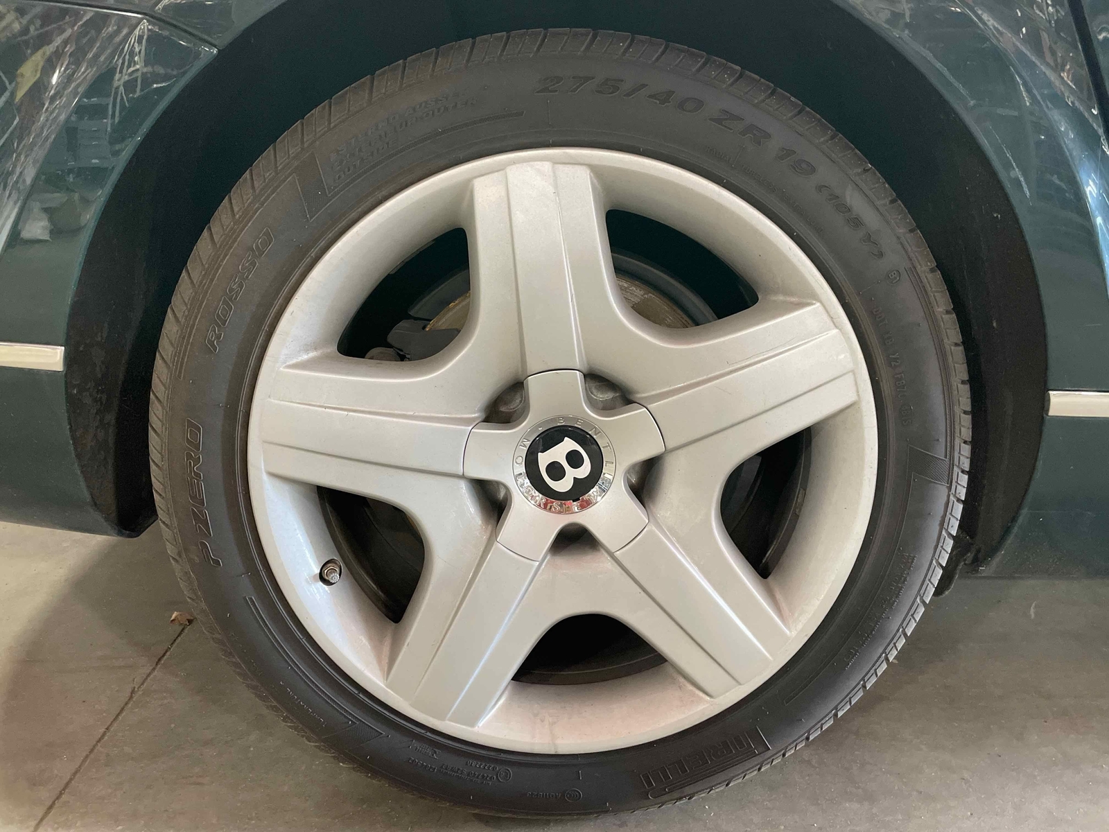 2006 Bentley Continental Wheel Rim 19"x9" Alloy 5 Spoke *SCUFFS* OEM 3W0601025R