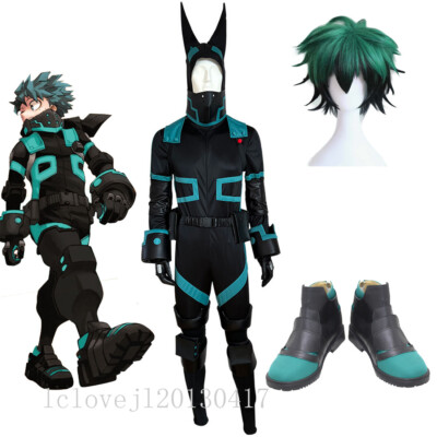 My Hero Boku no Hero Akademia Izuku Midoriya Deku Battle Uniform Cosplay  Costume