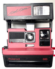 RARE ORIGINAL VINTAGE POLAROID 600 RED BLACK COOL CAM INSTANT FILM CAMERA
