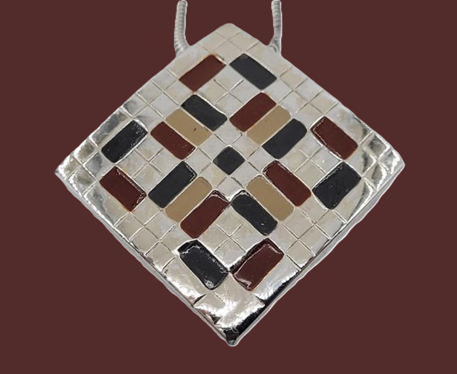 COUTURE Estate LANVIN PARIS Pendant Necklace Modernist Geometric EUC EXQUISITE!!