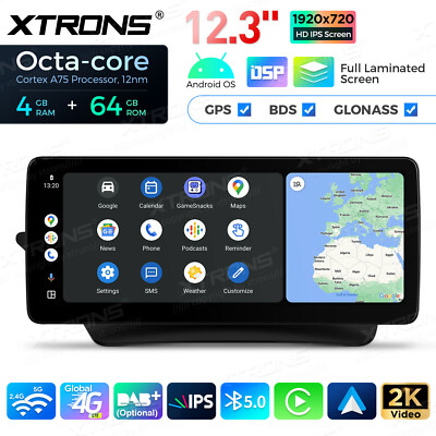 12.3'' Android 14 Octa-Core Car Stereo GPS Navi For Benz E-Class A207 C207 NTG4.0
