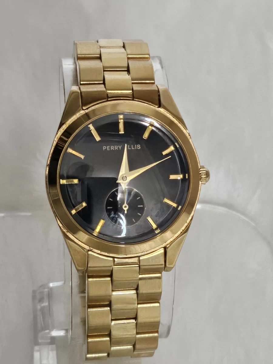Rare Vintage NOS Perry Ellis PECL5037 Watch Very Nice Small Second New Battery Perry Ellis | Accessories | Vintageperry Ellis America  main image 3