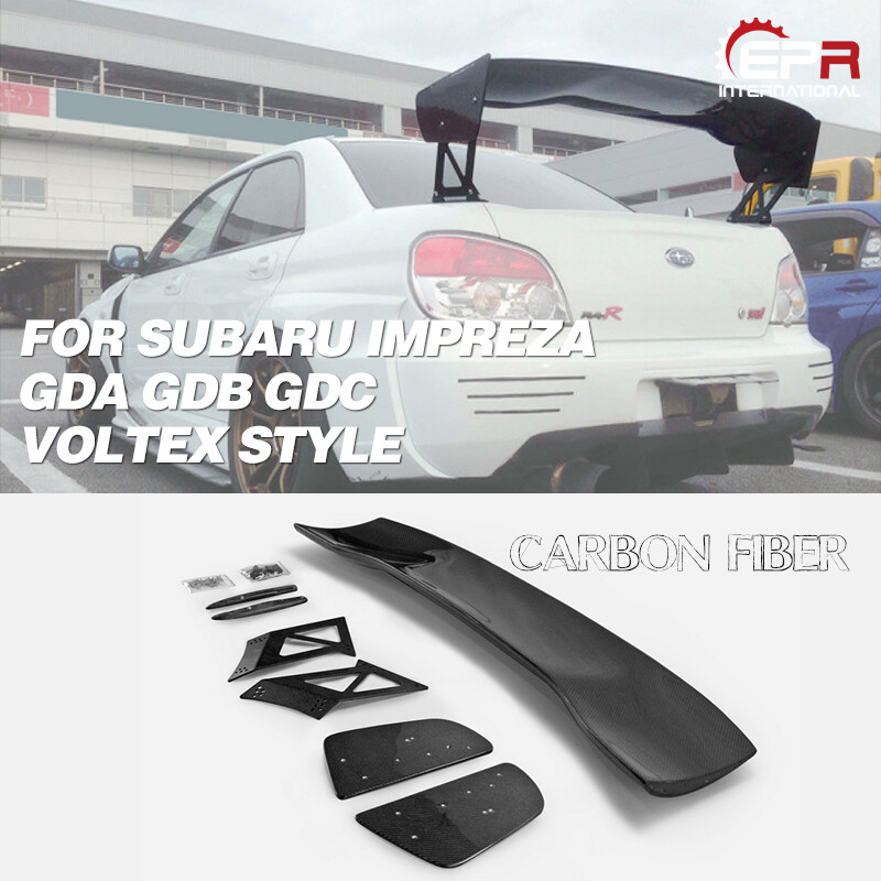 For SUBARU Impreza GDA GDB GDC Voltex Style Carbon Glossy