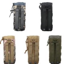 Outdoor Tactical Molle Water Bottle Bag Military Hiking Belt Holder Kettle Pouch