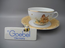 Goebel Teetasse mit Untertasse Engel Weihnachtsgeschirr Gold