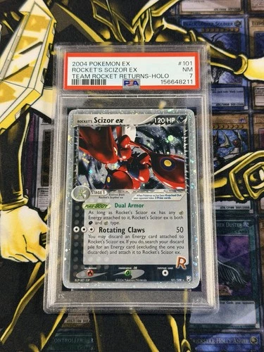 Rocket's Scizor ex 101/109 EX Team Rocket Returns Holo Rare PSA 7 Vintage