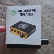 Dragonhawk Mini Power Tattoo Power Supply, Digital Display, Black/Gold