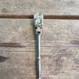 Snap On 1/4inch Drive Ratchet 100 Tooth Flexible Head Chrome Finish. Used Twice
