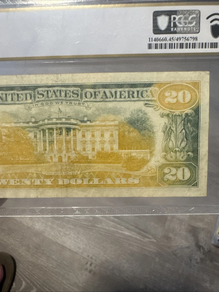 1969 $20 Twenty Dollar Bill Federal Reserve Note Vintage United States RARE - Image 3 of 4