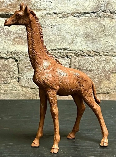 Rare HTF Marx 1950's WILD ANIMALS Zoo Jungle Playset 7" Giraffe Animal Figure