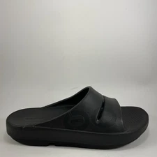 Oofos Ooahh Slide Sandals Mens Size 9 Black Comfort Recovery Shoes, Womens 11