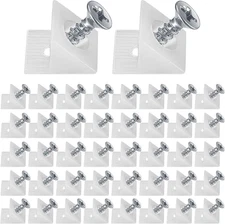 120 Pcs Drawer Wedges with Screws Drawer Bottom Support Brackets, Fixing Mending