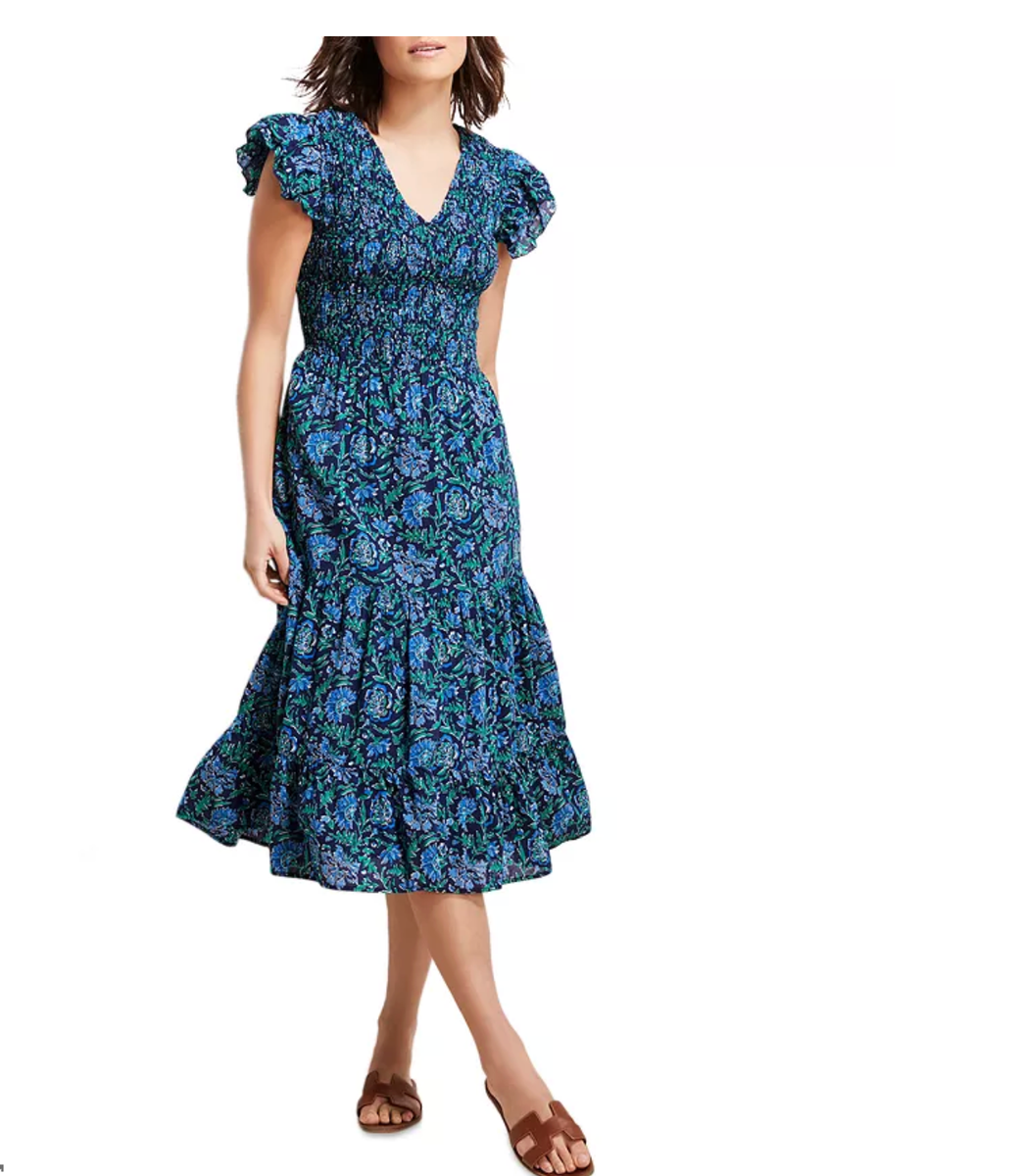 midi tennis dress Piped Pointed-Collar Tennis Dress