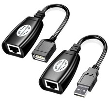 USB Over Ethernet Extender to Rj45 Adapter for Cat 6/6e/5/5e UP to 50m/164ft,...