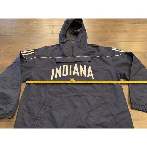 Vintage Reebok Mens 1/4 Zip Indiana Pacers NBA Pullover Windbreaker Jacket L - Picture 9 of 9