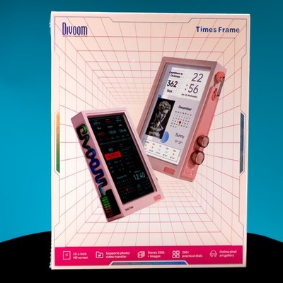 Divoom Times Frame - Pink 10.1  Smart Pixel Art Digital Photo Frame - New Sealed