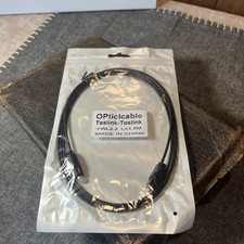 Toslink -Toslink Fiber Optic Audio Cable 1.5m (4’11”), New Open Box