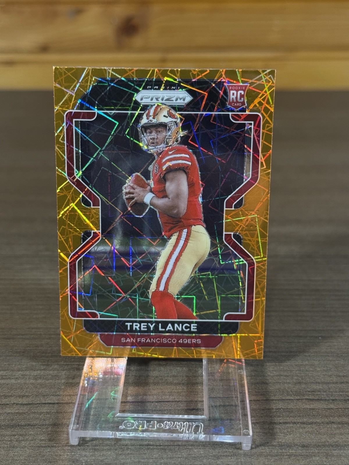 2021 Panini Prizm Orange Lazer Trey Lance RC 49ers #333