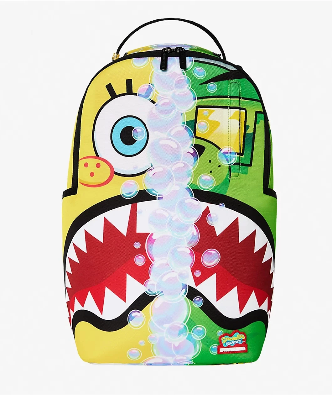 Sprayground x SpongeBob Moneybear Backpack🔥New Black Bookbag Large School Bag