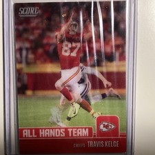 2022 Score All Hands Team #AH18 Travis Kelce Hologram Kansas City Chiefs