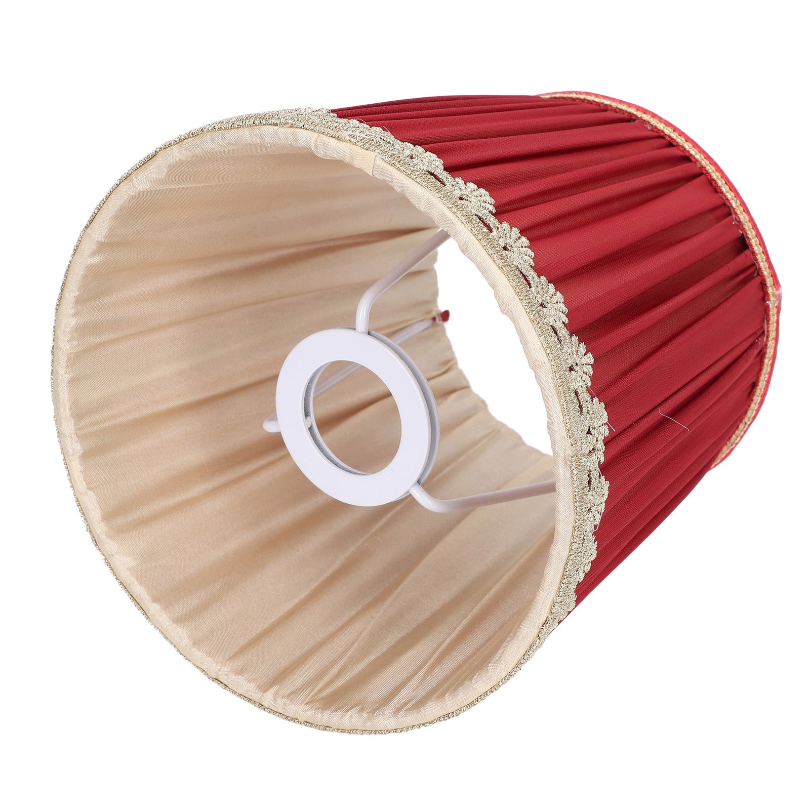 Small Wine Red Fabric Lampshade Good Light Transmission For E14 Table Chandelier