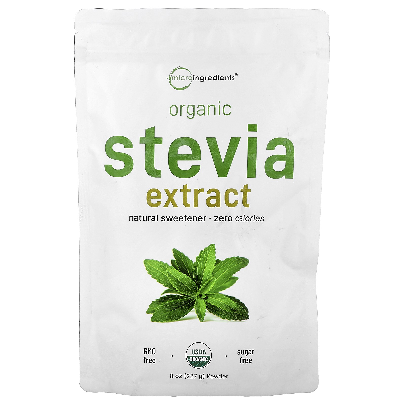 Organic Stevia Extract, 8 oz (227 g)