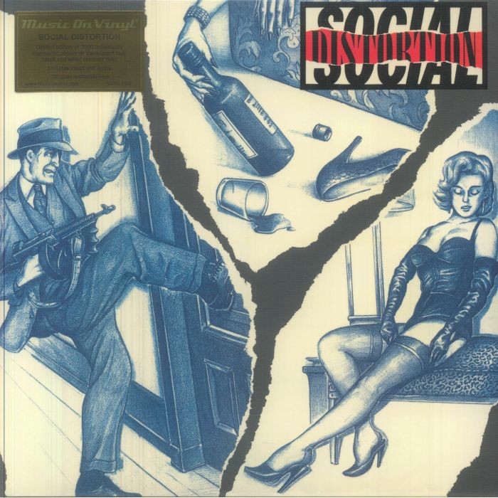 SOCIAL DISTORTION - Social Distortion (reissue) - LIMITED MARBLED VINYL LP