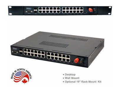 Netonix - WS-26-400-IDC - Netonix 24-Port Managed 48V PoE Switch + 2SFP Uplink