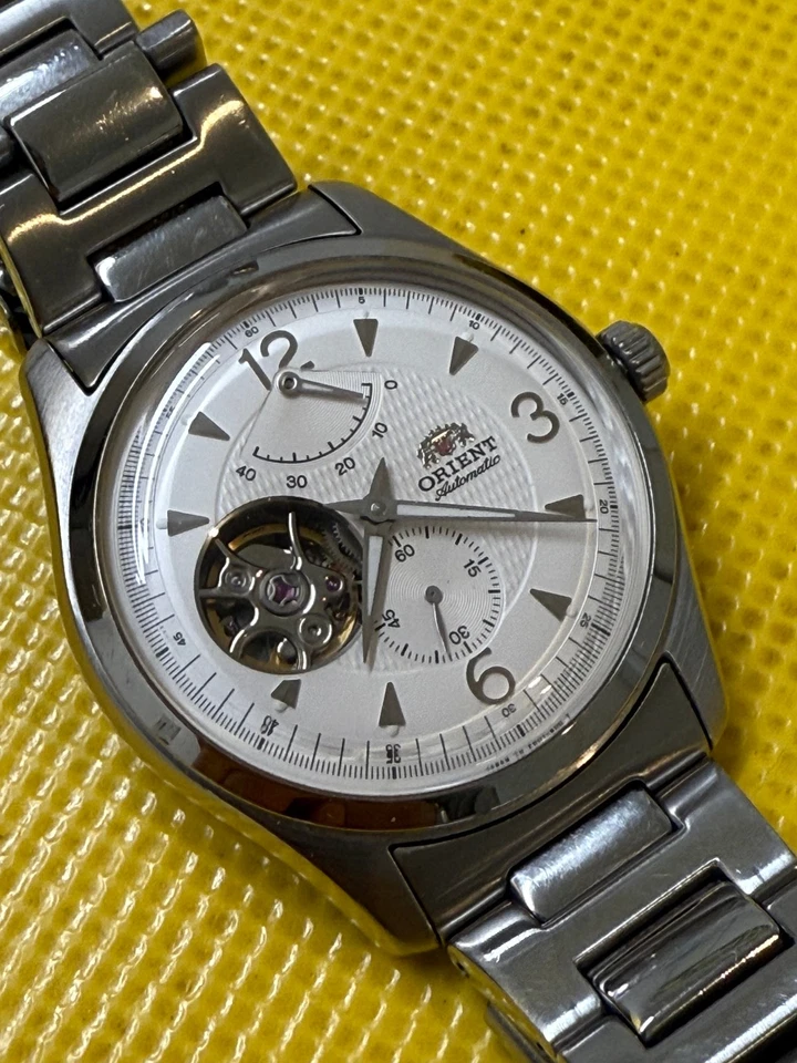 Discontinued Rare Orient Automatic Open Heart Power Reserve Exhibition Watch - image 3 of 4