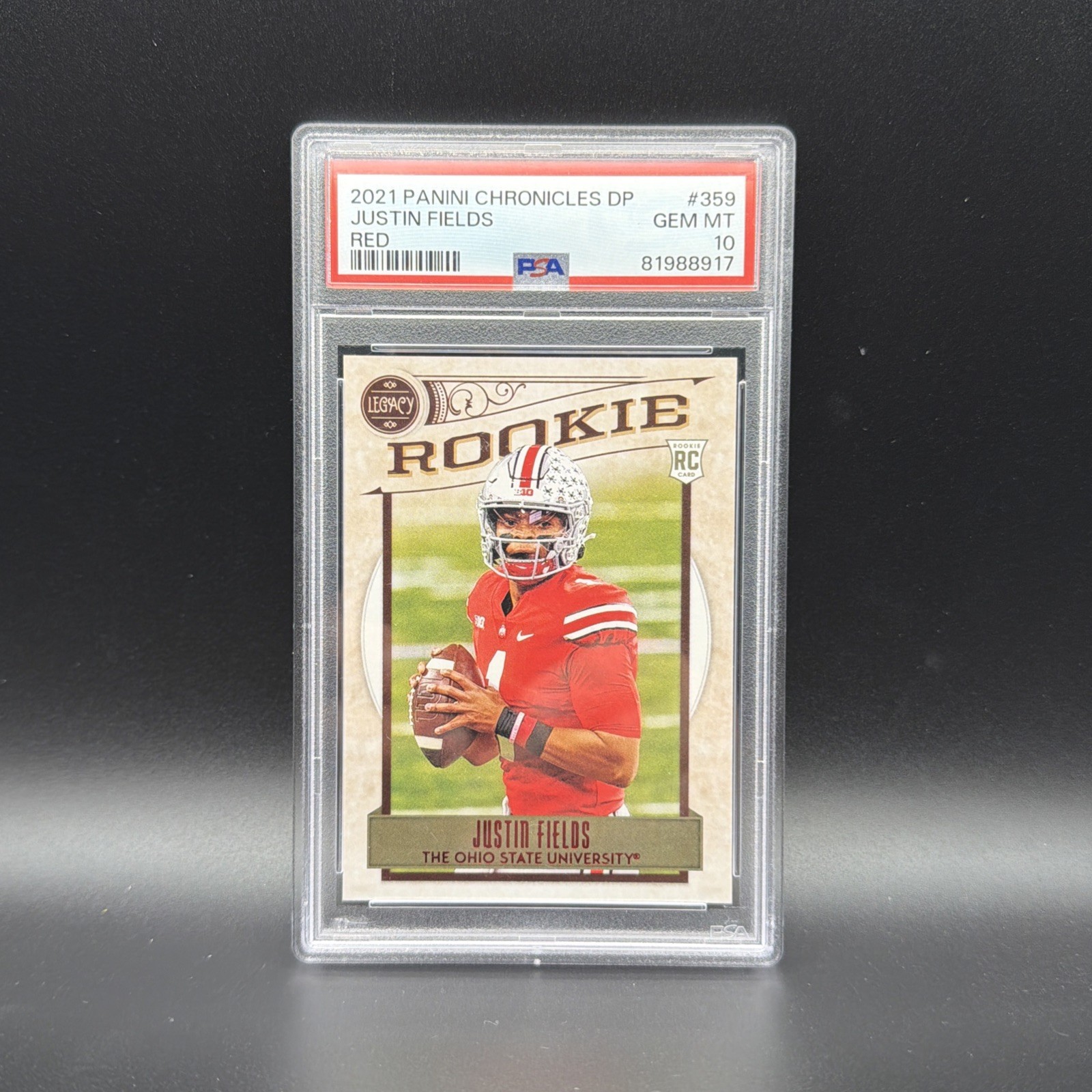Justin Fields Panini Chronicles Draft Picks #359 Red