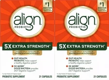 2 X ALIGN PROBIOTIC - EXTRA STRENGTH - 21 X 2 = 42 CAPSULES - EXP. 10/2027