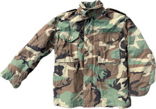 US Army M65 Jacke Army Outdoor Fieldjacket woodland Camouflage Small X Short USA