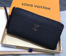 LouisV Lockme Zippy Long Wallet - Black