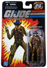 G.I. Joe 25th Anniversary Wild Bill Helicopter Pilot 3-3 4 Inch Action Fig...