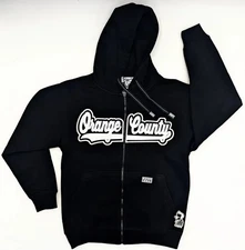 Charlie's Tattoo Orange County "Script" Zip Up Hoodies