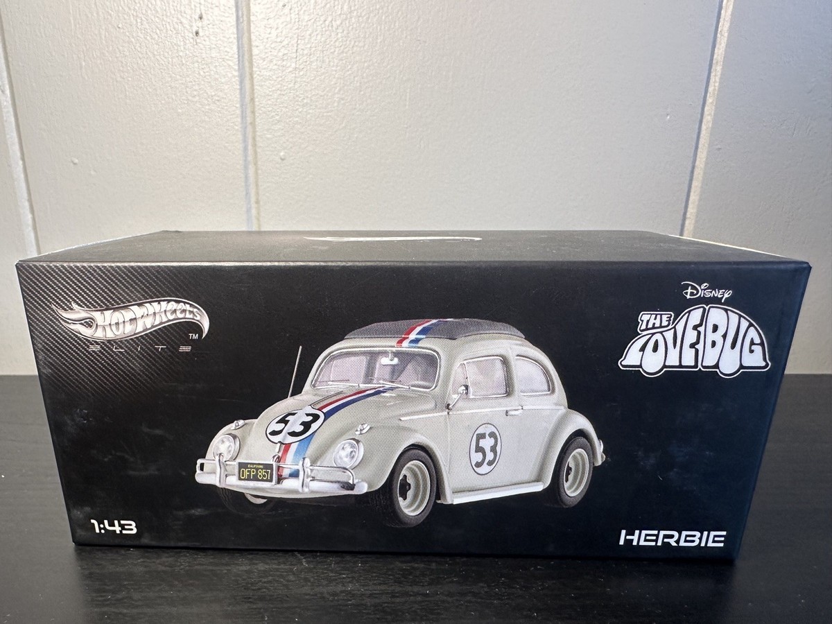 HOTWHEELS ELITE 1/43 Scale VW BEETLE “HERBIE” HERBIE GOES TO MONTE