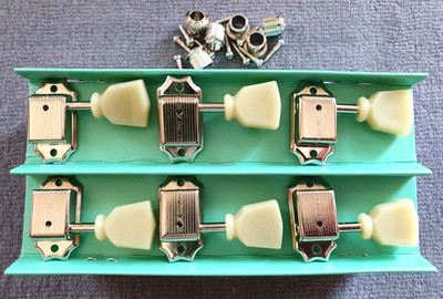 Kluson Traditional ''Single Line'' Mechaniken / Tulip / 3+3 Nickel