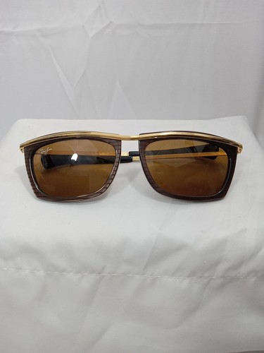 Occhiali da sole Ray-ban vintage B&L Olympian 2 marrone perlato lenti rettangolari B15 - Foto 9 di 17