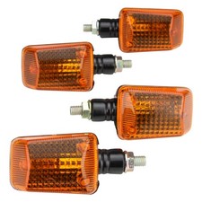 4x Blinker 12V orange universal E-Nummer für Yamaha Suzuki Motorrad Roller Quad