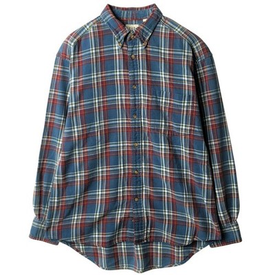 Used 90'S GAP (Old GAP) Long-Sleeve Button-Down Flannel Check Shirt Men's Si...