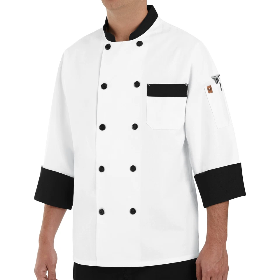 Red Kap Garnish Chef Coat - Image 2 of 3