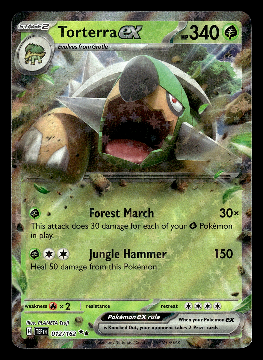 torterra pokemon card price Pokemon Torterra EX 012/162 Temporal Forces Double Rare Holo NM/M Fast Ship