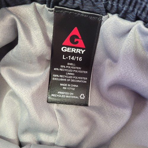 Gerry Youth Boy's Swim Short UPF 50+ Swim Trunks Black/Blue 2-Pack - Picture 41 of 46