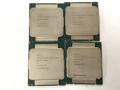 Lot of 4 - Intel Xeon E5 - 2620V3 / SR207  2.40GHz 20MB 6-Core CPU LGA 2011