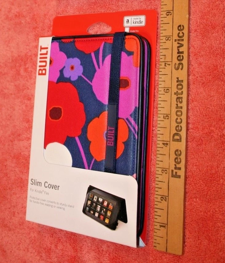 New Built Slim Cover for Kindle Fire in package Flower Pattern  - Image 4 of 4