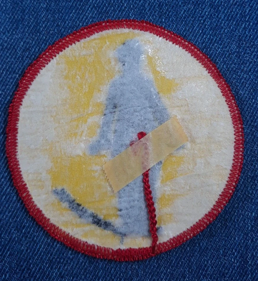 NOS 70s Vintage Original CHARLIE CHAPLIN 3" Patch Movie Silent Film Little Tramp - Image 2 of 3