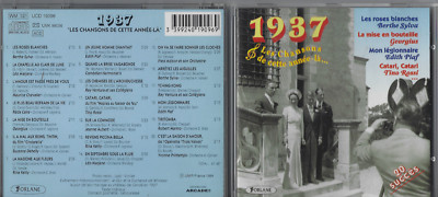 Les Chansons De Cette Annee La 1937 CD EDITH PIAF TINO ROSSI  EXL COND FREE SHIP