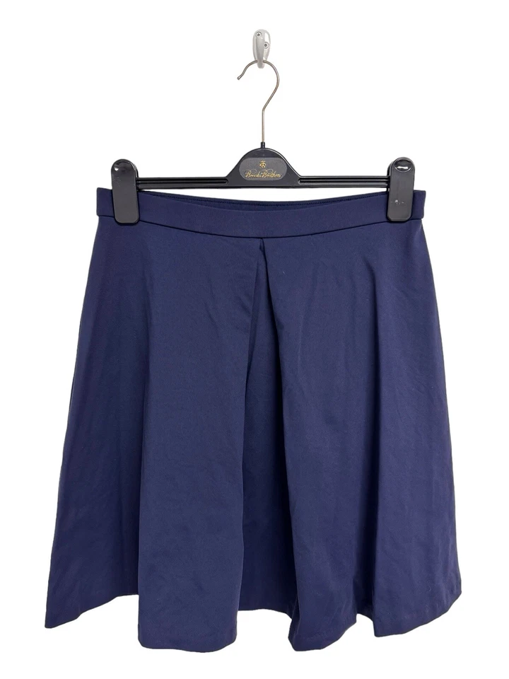 Saia de tênis Adrienne Vittadini feminina azul marinho elástica cintura plissada tamanho M - Imagem 4 de 4